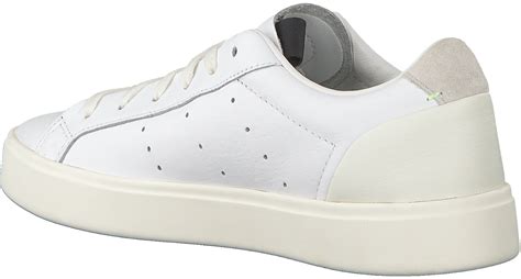 witte adidas sneakers sleek w